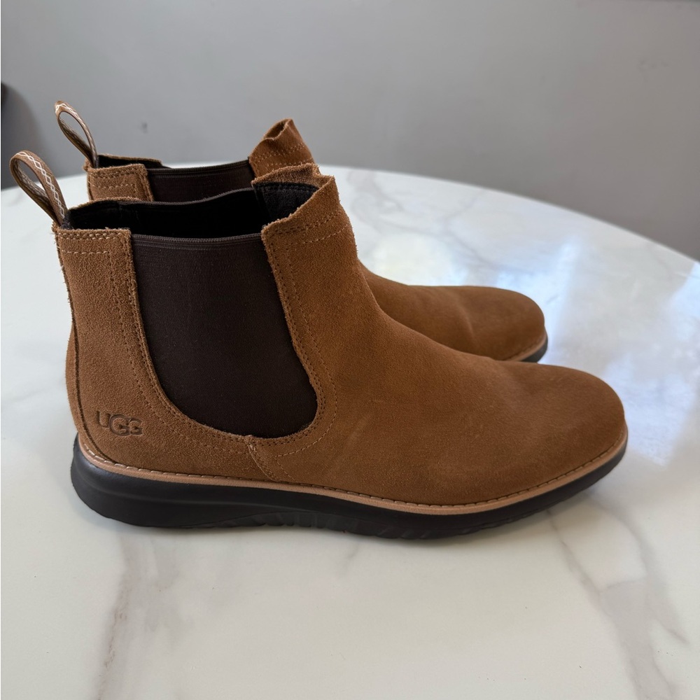 UGG Chestnut Suede Chelsea Boots